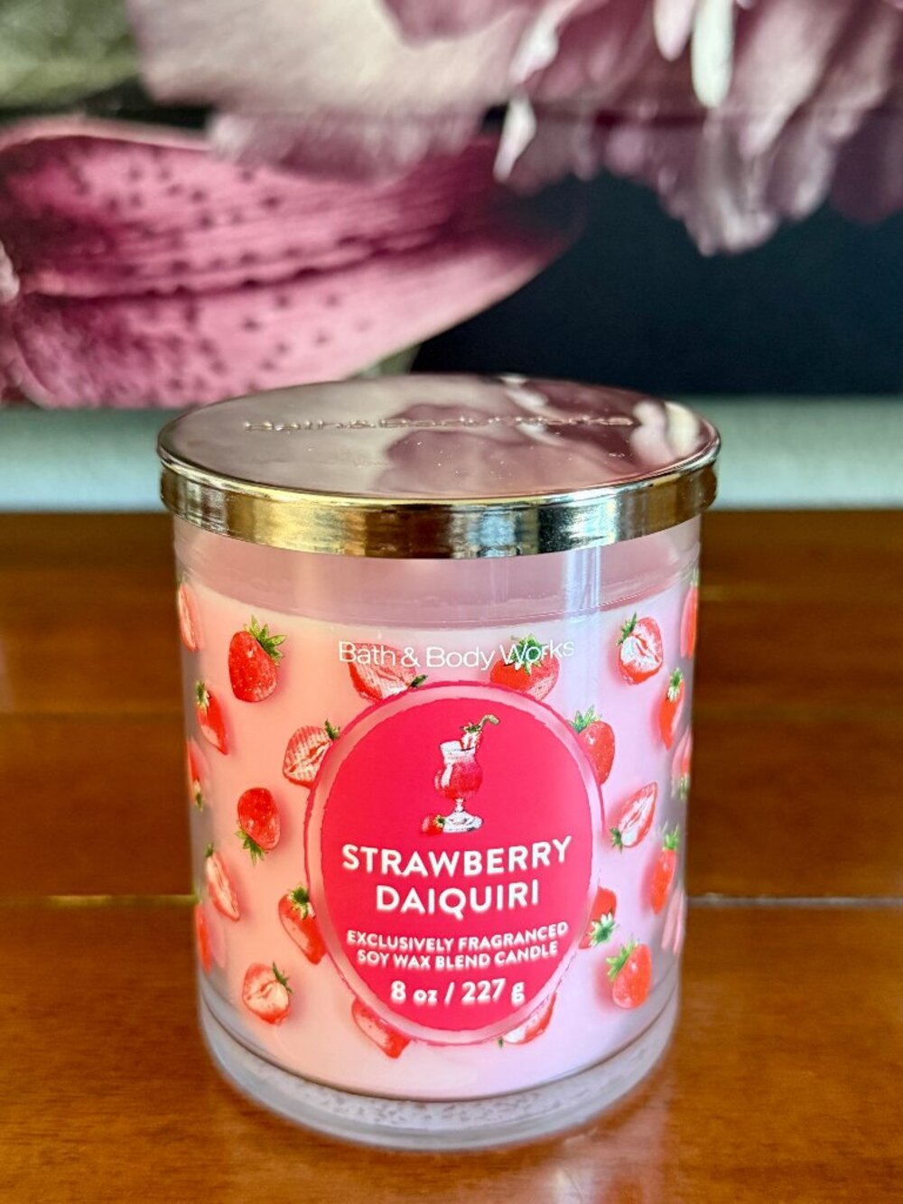 NEW STRAWBERRY DAIQUIRI Single Wick Candle Bath & Body Works